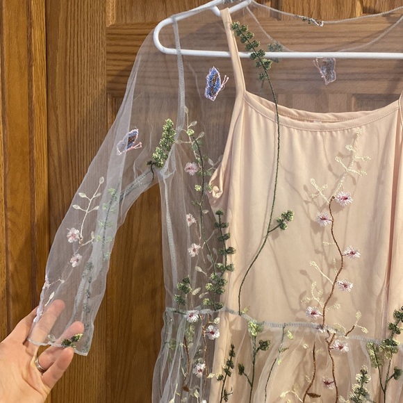 Floral embroidered midi dress - Picture 3 of 3